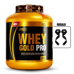 LEVEL PRO - Whey Gold Pro 3kg Chocolate+Straps