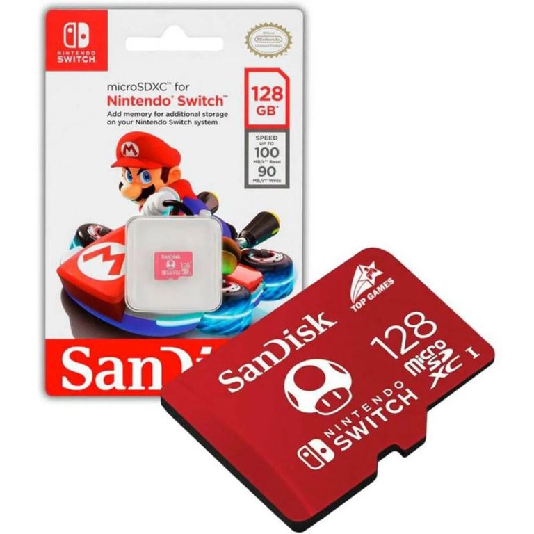 Memoria Nintendo Switch Micro SD Sandisk 128 GB