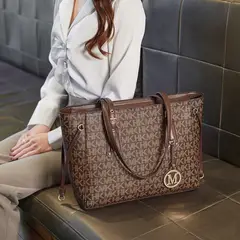 GENERICO - Bolso De Gama Alta Para Mujer Dama Gran Capacidad Cartera Lujo - Negro