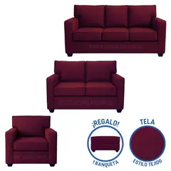 GENERICO - Juego De Sala Reims 3-2-1 Vino + Banqueta de Regalo