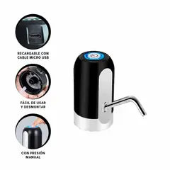 GENERICO - Pack12 Dispensador para Agua de Botellon en Negro