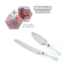 GENERICO - Pack4 Set para Reposteria Plateado Y+Ligas de Regalo