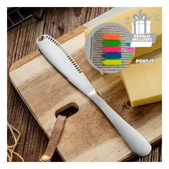 GENERICO - Pack6 Cuchillo para Mantequilla Y+Banderitas Adhesivas