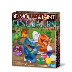 4M - Moldea y pinta figuras 3D dinosaurios
