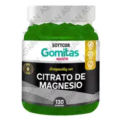 GENERICO - GOMITAS CITRATO DE MAGNESIO PARA ADULTOS 130 UNIDADES SOTTCOR 100GR