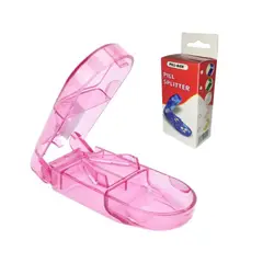 GENERICO - Cortador De Pastillas Portátil Pastillero 2 en 1 en caja