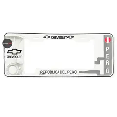 GENERICO - Set Portaplacas Estilo europeo CHEVROLET elegante premiun
