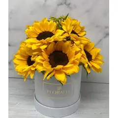 FLORALIA - Arreglo de Flores - Pensamiento Mini Girasoles -Flores amarillas