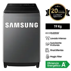 SAMSUNG - Lavadora EcoBubble 19KG WA19CG6441BDPE - Gris