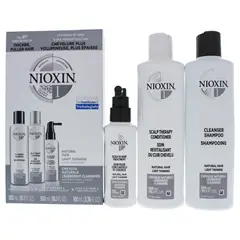 NIOXIN - Kit para adelgazar el cabello natural System 1-Nioxin-3pc