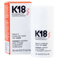 K18 - Mascarilla Capilar Reparadora Molecular Sin Enjuague15ml- K18..