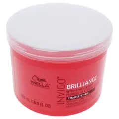 WELLA - Mascarilla Invigo Brilliance para cabello grueso 500ml