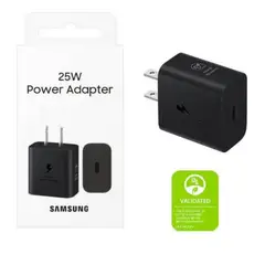 SAMSUNG - Adaptador De Pared 25W Para Galaxy A36 Negro