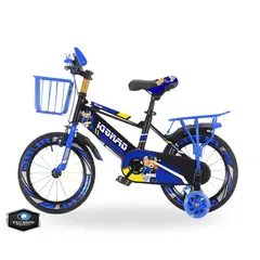 GENERICO - Bicicleta para Niños ARO 16 AZUL CON CANASTO