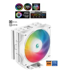 DEEPCOOL - Disipador Por Aire AG400 WH ARGB 12 cm 220 W.ALTURA: 150mm