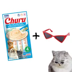 CHURU - Snack Húmedo Para Gatos Atún con Vierias X 4Un