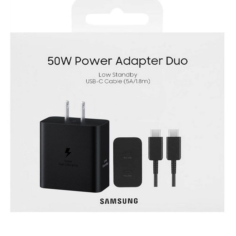 Cargador 50W para S25 Ultra Original -NEGRO