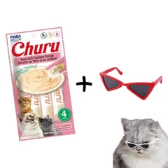 CHURU - Snack Húmedo Para Gatos Atún con Salmón X 4Un