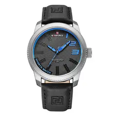 NAVIFORCE - Reloj Cuero Negro NF9202 Hombre