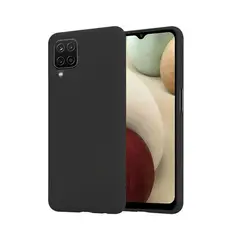 GENERICO - Case Silicone Para Samsung A12 Negro