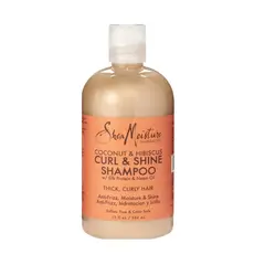 SHEA MOISTURE - Shampoo Coconut & Hibiscus para Rizos y Brillo 384ml