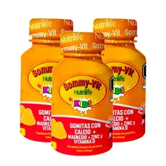 GENERICO - TRI PACK Gomitas Calcio Magnesio Zinc y Vitamina D