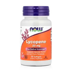 NOW - Licopeno 20mg (50 Cápsulas) - Foods