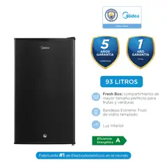 MIDEA - Frigobar Convencional 93 Litros MDRD142FGR30PE - Negro