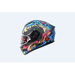 GENERICO - Casco De Moto Integral FF831 RIOT Certificacion Doble
