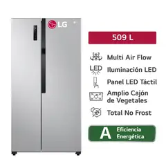 LG - REFRIGERADORA LS51BPP 509 LT PLATEADO NO FROST