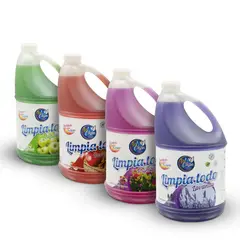 GENERICO - Pack x4 Limpiatodos Desinfectantes Sol Clean 4L cu