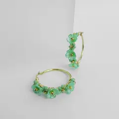 GENERICO - ARETES ARGOLLAS MAIA VERDE