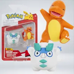 POKEMON - FIGURAS DE BATTLE - GALARIAN DARUMAKA + CHARMANDER