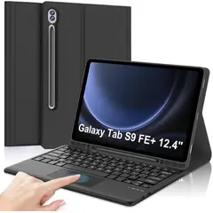 GENERICO - Funda Con Teclado Bluetooth Para Samsung S9 FE PLUS 12.4 " - NEGRO