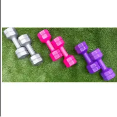 GENERICO - Mancuernas 1.5 Kg Pesa Hexagonal Mancuerna PVC Pesas