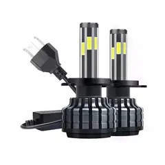 GENERICO - Foco Led H4 6 lados alta baja universal alta potencia