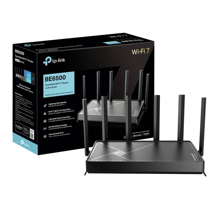 Router Tp-Link Archer Be400 Be6500 Wi-Fi 7 Doble Banda Easy Mesh