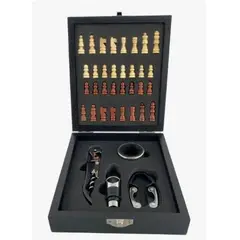 GENERICO - Set De Utensilios Bar Con Tablero Negro Y Piezas De Ajedrez