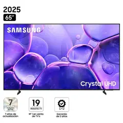SAMSUNG - Televisor 65 UN65U8000F Crystal UHD Smart TV 2025