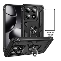 CASE - ARMADURA PARA MI14T PRO + MICA DE VIDRIO - NEGRO