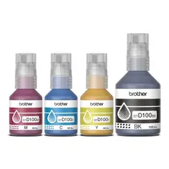 BROTHER - Pack x 4 Botellas Tintas BTD100 CMYK