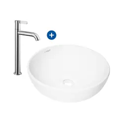 ITALGRIF - Combo Bowl para baño Buzios y Llave alta Cartagena