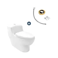 VAINSA - Combo Inodoro One Piece Capri con Kit de instalación