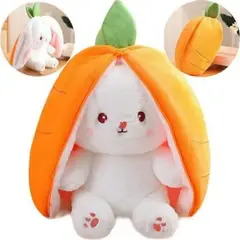 GENERICO - Peluche Conejo Zanahoria 35cm Reversible Pandora Home