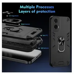 CASE - ARMADURA PARA MOTOROLA G55 - NEGRO