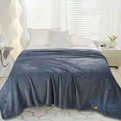 CASATEX - Manta Antialérgica Delgada Piel de Angel PREMIUM 2PLAZAS BLUE