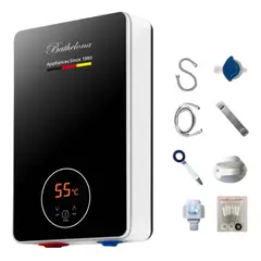 ANYHOGAR - Calentador De Agua Electrico Instantáneo Cocina Baño 6000w
