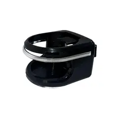 GENERICO - Portavasos Negro Con Detalles Cromados