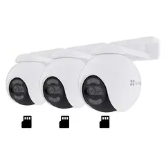 EZVIZ - H80X Dual 4K 3-PACK Cámara de Seguridad WIFI 8MP+2MP