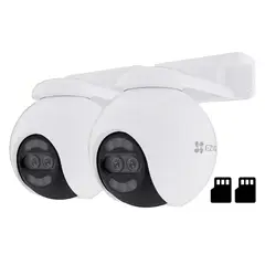 EZVIZ - H80X Dual 4K 2-PACK 128GB Cámara de Seguridad WIFI 8MP